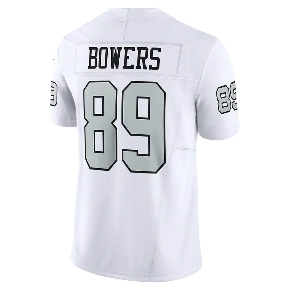 Johmsee LV.Raiders #89 Brock Bowers Player White Alternate Vapor F.U.S.E Limited Stitched Jerseys