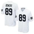 Johmsee LV.Raiders #89 Brock Bowers Player White Home Game Stitched Jerseys