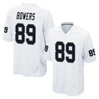 Johmsee LV.Raiders #89 Brock Bowers Player White Home Game Stitched Jerseys