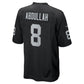 LV.Raiders #8 Ameer Abdullah Black Team Game Stitched American Football Jerseys