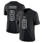 Johmsee LV.Raiders #8 Kirk Cousins Player Black Limited Black Impact Home Game Stitched Jerseys