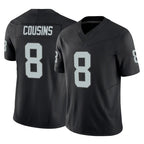 Johmsee LV.Raiders #8 Kirk Cousins Player Black Limited Vapor F.U.S.E. Home Game Stitched Jerseys