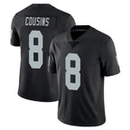 Johmsee LV.Raiders #8 Kirk Cousins Player Black Limited Vapor Untouchable Home Game Stitched Jerseys
