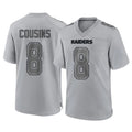 Johmsee LV.Raiders #8 Kirk Cousins Player Gray Atmosphere Fashion Limited Game Stitched Jerseys