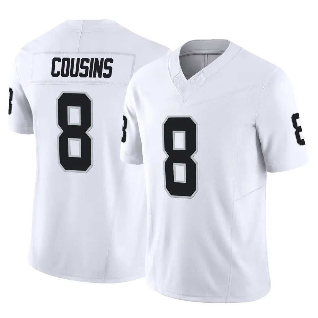 Johmsee LV.Raiders #8 Kirk Cousins Player White Limited Vapor F.U.S.E. Home Game Stitched Jerseys