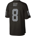 Johmsee LV.Raiders #8 Ray Guy Mitchell & Ness Black Legacy Replica Jersey