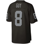Johmsee LV.Raiders #8 Ray Guy Mitchell & Ness Black Legacy Replica Jersey