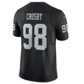 Johmsee LV.Raiders #98 Maxx Crosby Black Vapor F.U.S.E. Limited Jersey American Stitched Jerseys