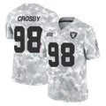 Johmsee LV.Raiders #98 Maxx Crosby Player Arctic Camo Salute To Service Limited Game Stitched Jerseys