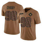 Johmsee LV.Raiders #98 Maxx Crosby Player Brown Salute To Service Limited Stitched Jerseys