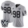 Johmsee LV.Raiders #98 Maxx Crosby Player Gray 2026 Vapor Limited Home Game Stitched Jerseys