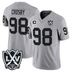 Johmsee LV.Raiders #98 Maxx Crosby Player Gray 2026 Vapor Limited Home Game Stitched Jerseys