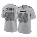 Johmsee LV.Raiders #98 Maxx Crosby Player Gray Atmosphere Fashion Limited Game Stitched Jerseys