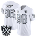 Johmsee LV.Raiders #98 Maxx Crosby Player White 2026 Vapor Limited Home Game Stitched Jerseys
