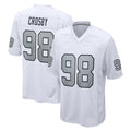 Johmsee LV.Raiders #98 Maxx Crosby Player White Alternate Home Game Stitched Jerseys