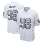 Johmsee LV.Raiders #98 Maxx Crosby Player White Alternate Home Game Stitched Jerseys