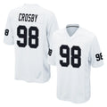 Johmsee LV.Raiders #98 Maxx Crosby Player White Home Game Stitched Jerseys