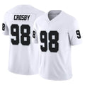 Johmsee LV.Raiders #98 Maxx Crosby Player White Limited Vapor F.U.S.E. Home Game Stitched Jerseys