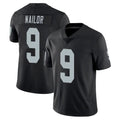 Johmsee LV.Raiders #9 Jalen Nailor Player Black Limited Vapor Untouchable Home Game Stitched Jerseys