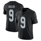 Johmsee LV.Raiders #9 Jalen Nailor Player Black Limited Vapor Untouchable Home Game Stitched Jerseys