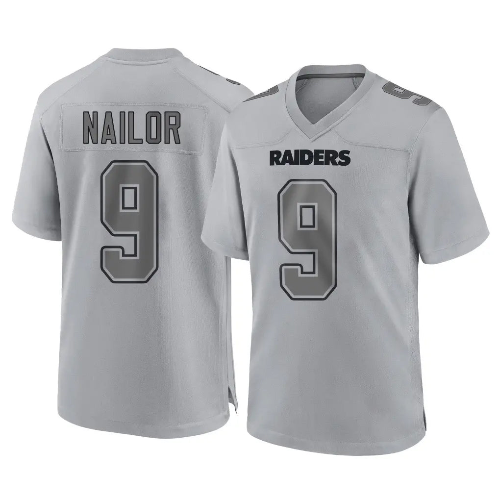 Johmsee LV.Raiders #9 Jalen Nailor Player Gray Atmosphere Fashion Limited Game Stitched Jerseys