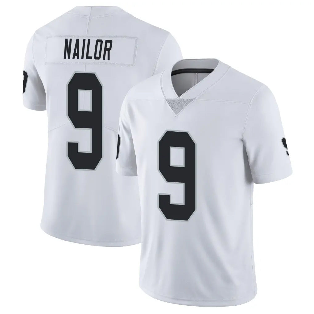 Johmsee LV.Raiders #9 Jalen Nailor Player White Limited Vapor Untouchable Home Game Stitched Jerseys
