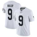 Johmsee LV.Raiders #9 Jalen Nailor Player White Limited Vapor Untouchable Home Game Stitched Jerseys