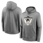 LV.Raiders Heather Gray Primary Logo Long Sleeve Hoodie T-Shirt Jerseys