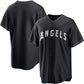 Los Angeles Angels Blank Black Lights Out Limited Stitched Baseball Jersey