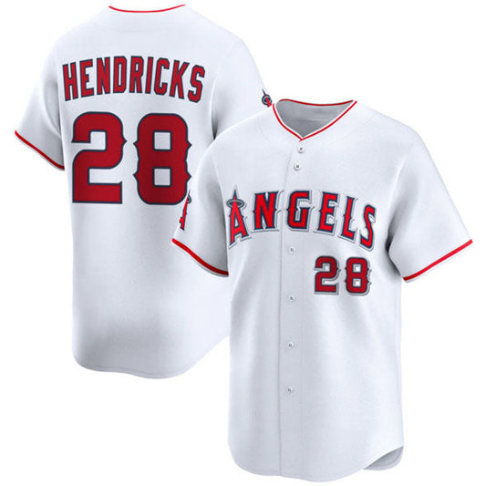 Los Angeles Angels #28 Kyle Hendricks White 2024 Home Limited Stitched Baseball Jersey