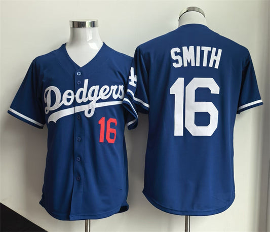 Los Angeles Dodgers #16 Will Smith Royal Limited Stitched Baseball Jersey