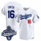 Los Angeles Dodgers #16 Will Smith White 2025 Champions Stitched Baseball Jersey