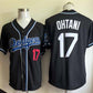 Los Angeles Dodgers #17 Shohei Ohtani Black Cool Base Stitched Baseball Jersey