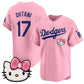 Los Angeles Dodgers #17 Shohei Ohtani Pink 2025 Hello Kitty Vapor Limited Stitched Baseball Jersey
