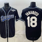 Los Angeles Dodgers #18 Yoshinobu Yamamoto Black 2025 World Series Cool Base Stitched Baseball Jersey