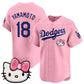 Los Angeles Dodgers #18 Yoshinobu Yamamoto Pink 2025 Hello Kitty Vapor Limited Stitched Baseball Jersey