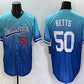 Los Angeles Dodgers #50 Mookie Betts Blue 2025 City Connect Limited Stitched Baseball Jersey