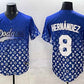 Los Angeles Dodgers #8 Enrique Hern¨¢ndez Blue Limited Stitched Baseball Jersey