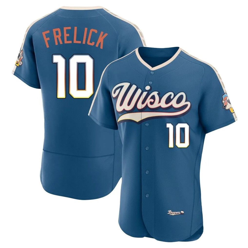Johmsee M.Brewers #10 Sal Frelick Player Blue 2026 City Connect Home Limited Elite Stitched Jerseys