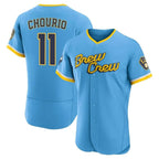 Johmsee M.Brewers #11 Jackson Chourio Player Light Blue City Connect Home Limited Elite Stitched Jerseys