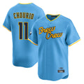 Johmsee M.Brewers #11 Jackson Chourio Player Light Blue City Connect Home Limited Stitched Jerseys