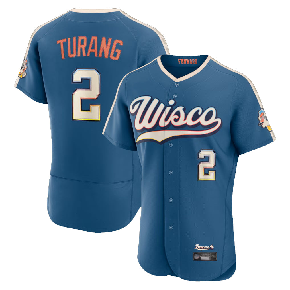 Johmsee M.Brewers #2 Brice Turang Player Blue 2026 City Connect Home Limited Elite Stitched Jerseys