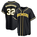 Johmsee M.Brewers #32 Jacob Misiorowski Player Black Fashion Out Home Game Stitched Jerseys