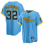 Johmsee M.Brewers #32 Jacob Misiorowski Player Light Blue City Connect Home Game Stitched Jerseys