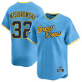 Johmsee M.Brewers #32 Jacob Misiorowski Player Light Blue City Connect Home Limited Stitched Jerseys