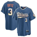 Johmsee M.Brewers #3 Joey Ortiz Player Blue 2026 City Connect Home Game Stitched Jerseys