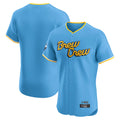 Johmsee M.Brewers Blank Player Light Blue City Connect Home Limited Elite Stitched Jerseys