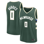 Johmsee M.Bucks #0 Brayden Burries Green 2026  Draft First Round Pick Fast Break Jerseys - Icon Edition