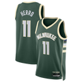 Johmsee M.Bucks #11 Tyler Herro Hunter Green Swingman Jerseys - Icon Edition
