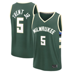 Johmsee M.Bucks #5 Gary Trent Jr. Hunter Green Fast Break Replica Player Jerseys - Icon Edition